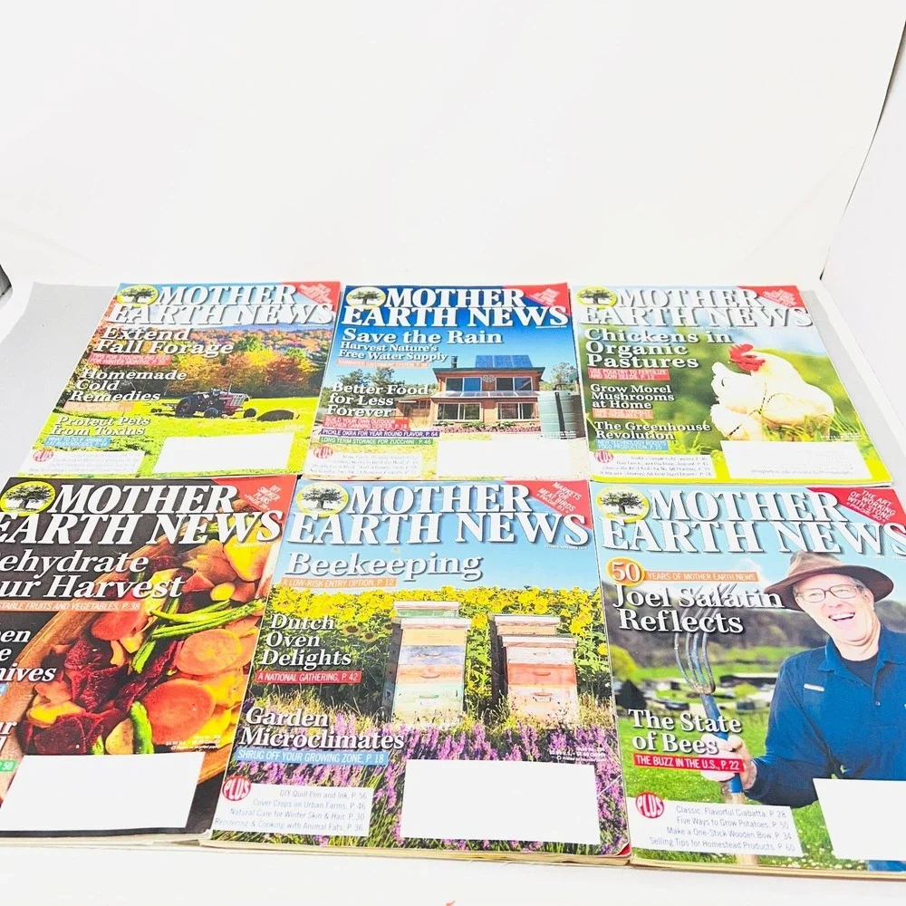 Mother Earth News Magazine Lot of 6 Homesteading‎ Gardening Sustainability Lot B